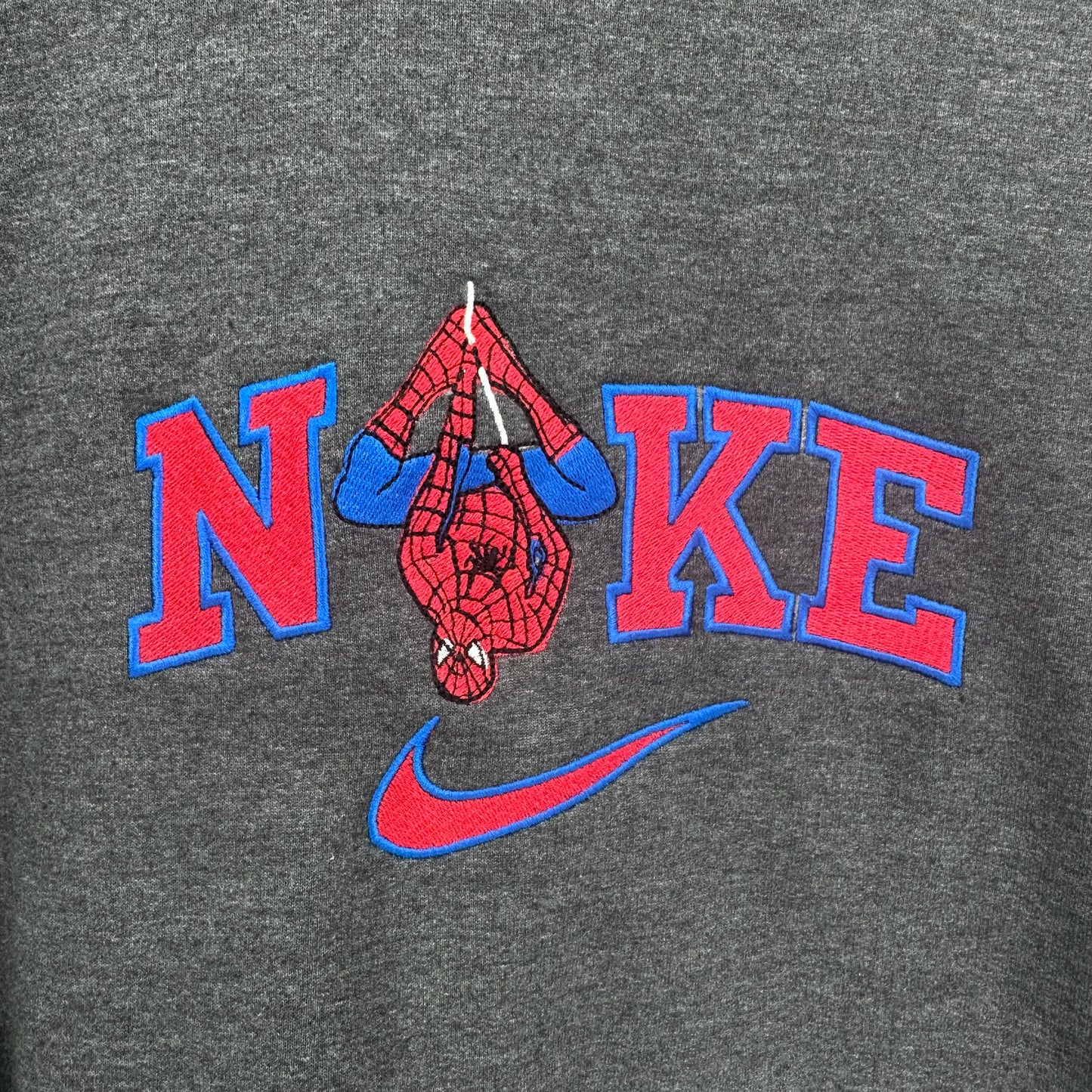 Nike Spiderman Embroidered ADULT Hoodie / Crewneck Sweatshirt Unisex