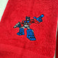 Transformers Towels Embroidered Optimus Prime Hand Towel Set Bathroom Decor Robots