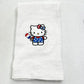 Hello Kitty Towels Embroidered July 4th Hand Towel Set Cute Girly Bathroom Holiday Decor Stars Stripes