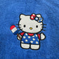 Hello Kitty Towels Embroidered July 4th Hand Towel Set Cute Girly Bathroom Holiday Decor Stars Stripes