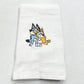 Bluey Towels Embroidered Hand Towel Set Cute Bingo Dog Bathroom Decor