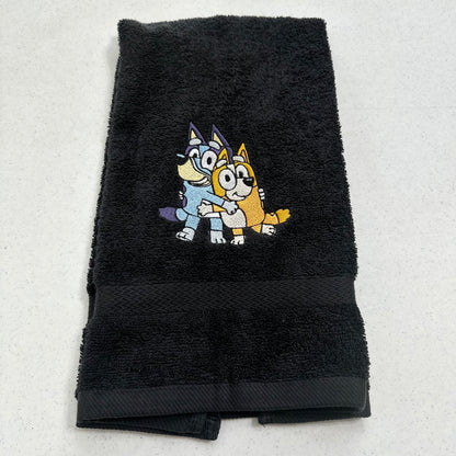 Bluey Towels Embroidered Hand Towel Set Cute Bingo Dog Bathroom Decor