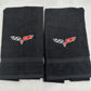 Chevy Corvette Towels Embroidered Hand Towel Set C5 C6 Vette Bathroom Home Decor