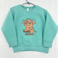 Highland Cow Embroidered TODDLER Crewneck Sweatshirt Grumpy Moo
