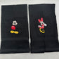 Mickey Minnie Mouse Towels Embroidered Hand Towel Set Cute Bathroom Decor