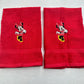 Mickey Minnie Mouse Towels Embroidered Hand Towel Set Cute Bathroom Decor