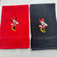Mickey Minnie Mouse Towels Embroidered Hand Towel Set Cute Bathroom Decor