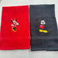 Mickey Minnie Mouse Towels Embroidered Hand Towel Set Cute Bathroom Decor