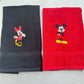 Mickey Minnie Mouse Towels Embroidered Hand Towel Set Cute Bathroom Decor
