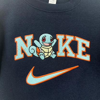 Nike Pokemon Squirtle Embroidered YOUTH Hoodie / Crewneck Sweatshirt Kids Boy Girl Unisex