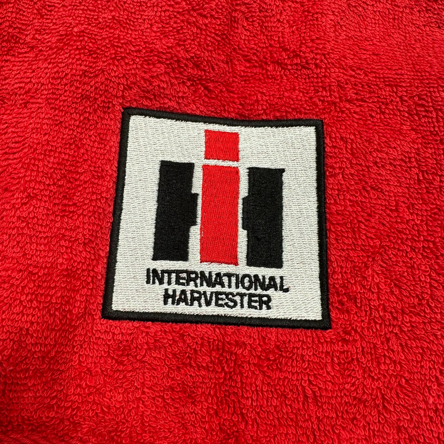 Case IH Towels Embroidered International Harvester Hand Towel Set Red Bathroom Home Decor
