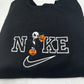 Nike Jack Skellington Embroidered Adult Unisex Crewneck Sweatshirt Halloween Nightmare Before Christmas