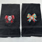Halloween Hand Towel Set Embroidered Horror Movie Freddy Jason Scream Ghostface Pennywise Chucky Beetlejuice