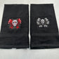 Halloween Hand Towel Set Embroidered Horror Movie Freddy Jason Scream Ghostface Pennywise Chucky Beetlejuice