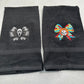 Halloween Hand Towel Set Embroidered Horror Movie Freddy Jason Scream Ghostface Pennywise Chucky Beetlejuice