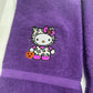 Hello Kitty Halloween Towels Embroidered Hand Towel Set Cute Girly Purple Bathroom Holiday Decor