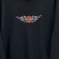 Harley Davidson Embroidered Adult Unisex Crewneck Sweatshirt Wings Biker