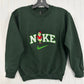 Nike Grinch Christmas Embroidered YOUTH Sweatshirt Kids Boy Girl Unisex Crewneck