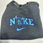 Nike Stitch Embroidered YOUTH Sweatshirt Kids Boy Girl Unisex Crewneck