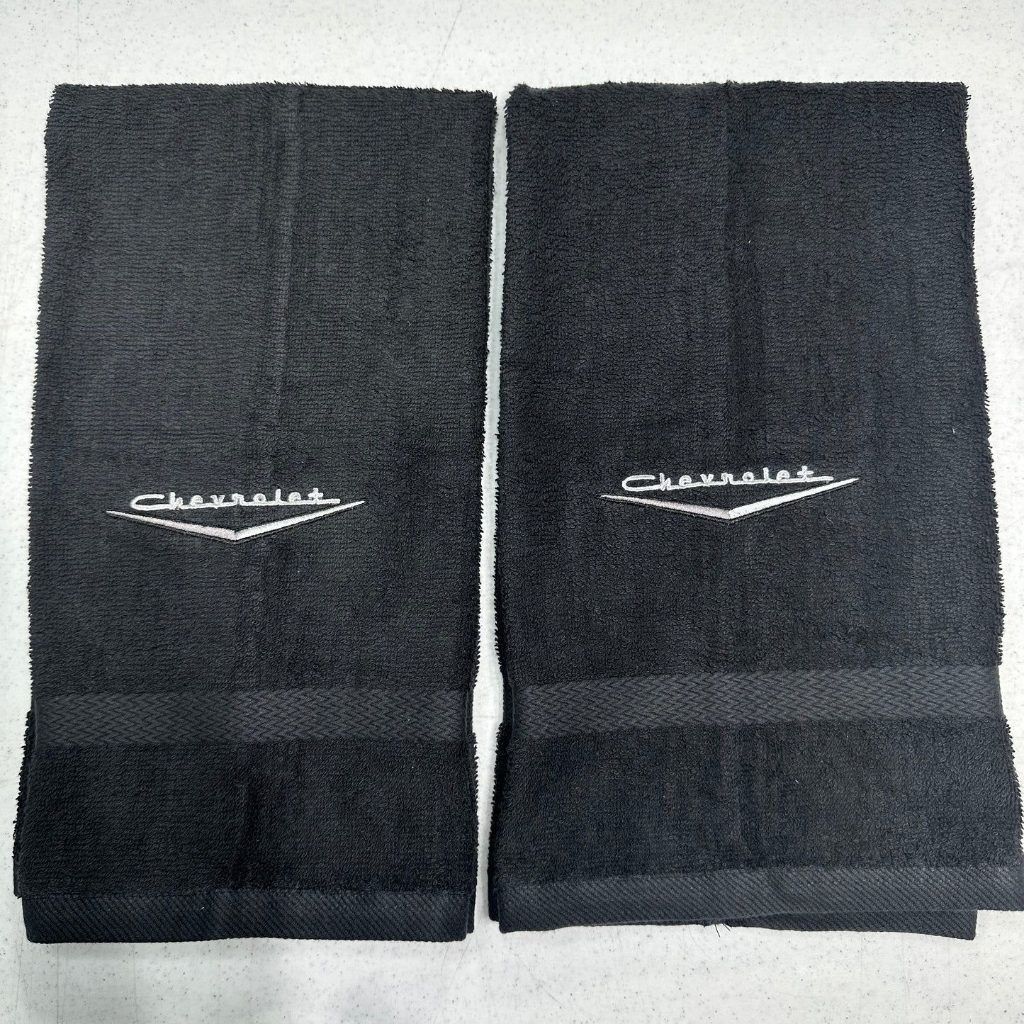 Chevrolet Towels Embroidered Hand Towel Set Car Truck Black Bathroom Home Decor