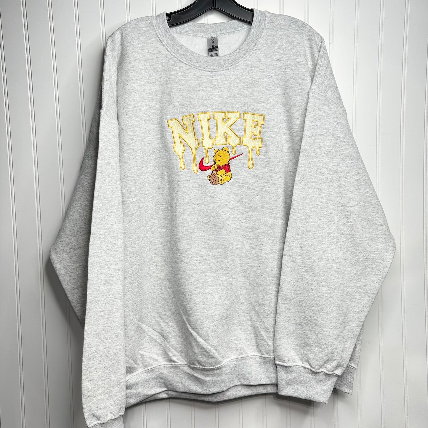 Nike Winnie The Pooh Embroidered Adult Unisex Crewneck Sweatshirt Honey Drip