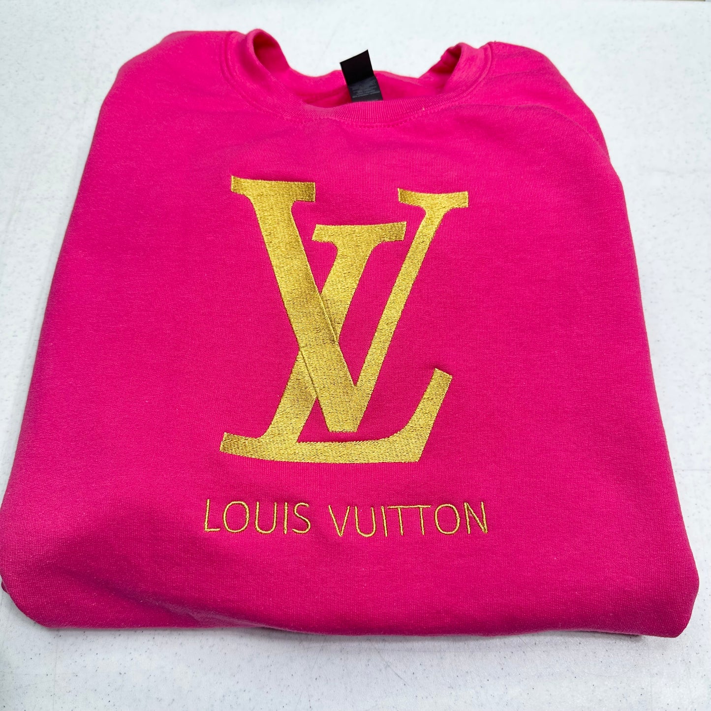 Louis Vuitton Logo Embroidered ADULT Unisex Crewneck Sweatshirt