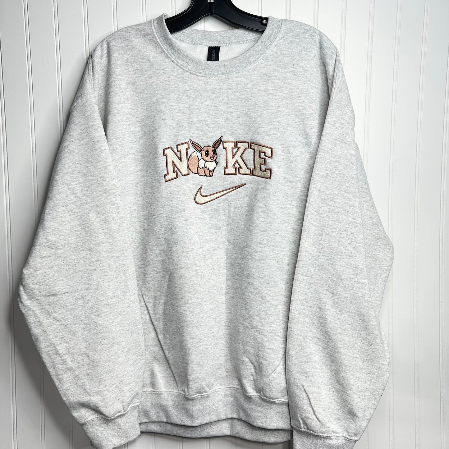 Nike Pokemon Eevee Embroidered ADULT Hoodie / Crewneck Sweatshirt Unisex