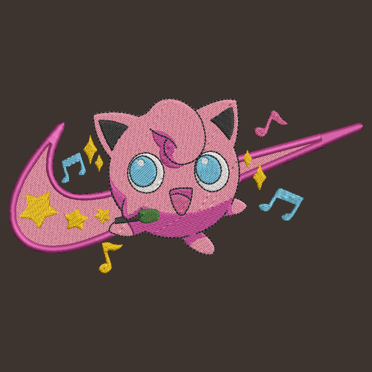 Nike Pokemon Jigglypuff Embroidered ADULT Hoodie / Crewneck Sweatshirt Unisex Swoosh Video Gamer Gift