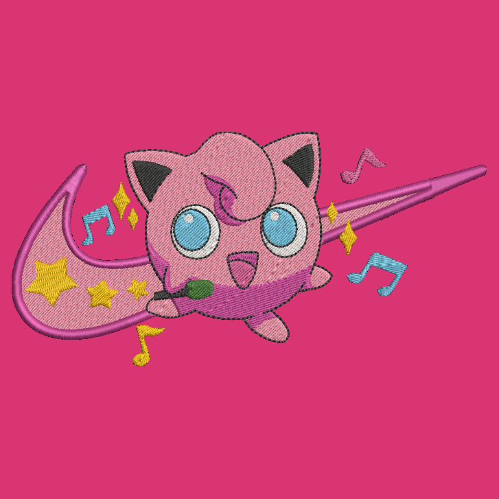 Nike Pokemon Jigglypuff Embroidered ADULT Hoodie / Crewneck Sweatshirt Unisex Swoosh Video Gamer Gift