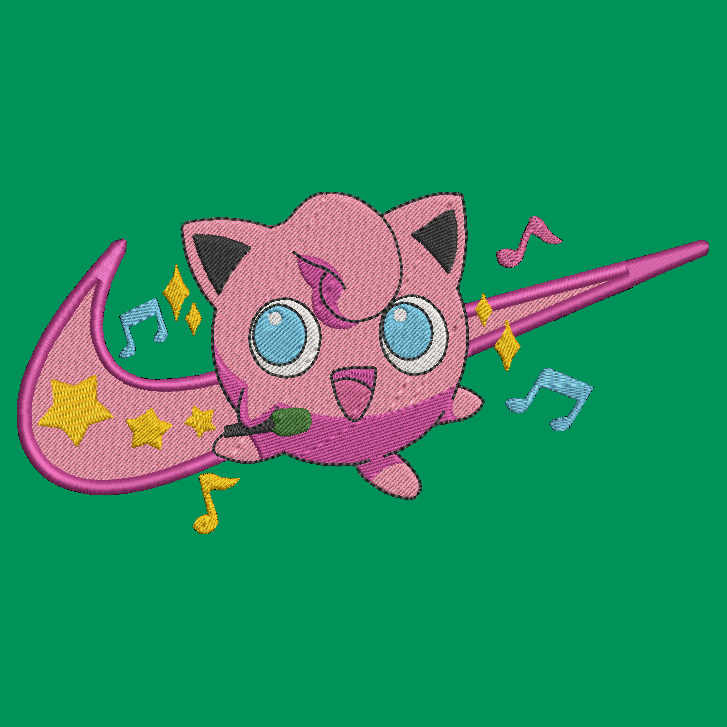 Nike Pokemon Jigglypuff Embroidered ADULT Hoodie / Crewneck Sweatshirt Unisex Swoosh Video Gamer Gift