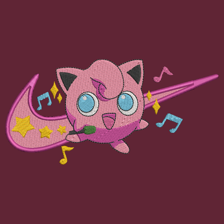 Nike Pokemon Jigglypuff Embroidered ADULT Hoodie / Crewneck Sweatshirt Unisex Swoosh Video Gamer Gift