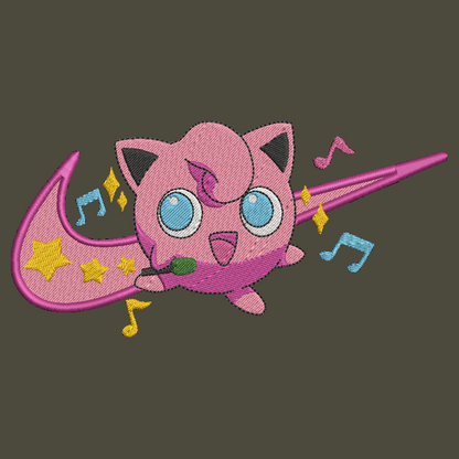 Nike Pokemon Jigglypuff Embroidered ADULT Hoodie / Crewneck Sweatshirt Unisex Swoosh Video Gamer Gift