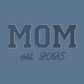 MOM Embroidered Adult Unisex Crewneck Sweatshirt New Mom 2025 Navy Blue Thread