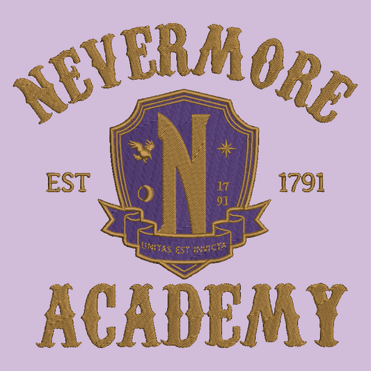 Wednesday Nevermore Academy Embroidered ADULT Hoodie / Crewneck Sweatshirt Unisex Addams Family Goth Witch Magic