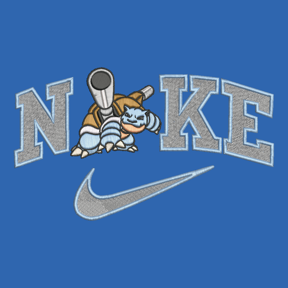 Nike Pokemon Blastoise Embroidered YOUTH Hoodie / Crewneck Sweatshirt Kids Boy Girl Unisex