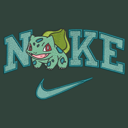 Nike Pokemon Bulbasaur Embroidered ADULT Hoodie / Crewneck Sweatshirt Unisex