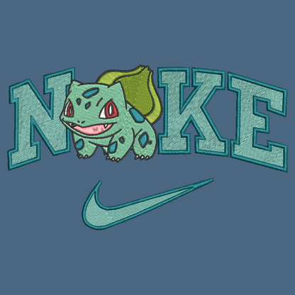 Nike Pokemon Bulbasaur Embroidered ADULT Hoodie / Crewneck Sweatshirt Unisex
