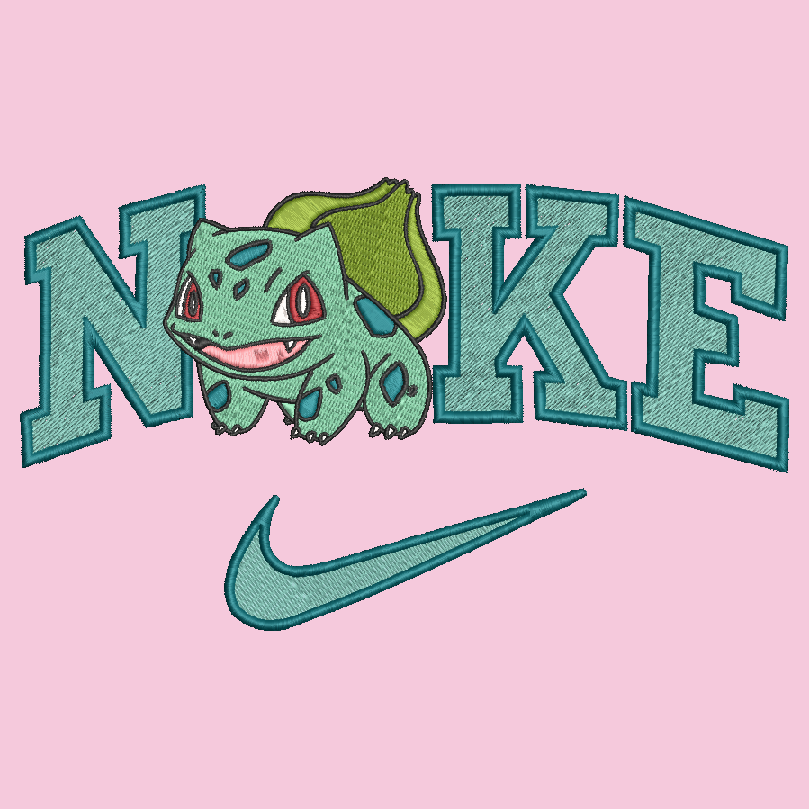 Nike Pokemon Bulbasaur Embroidered YOUTH Hoodie / Crewneck Sweatshirt Kids Boy Girl Unisex