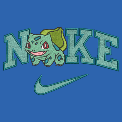 Nike Pokemon Bulbasaur Embroidered ADULT Hoodie / Crewneck Sweatshirt Unisex