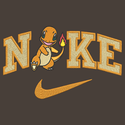 Nike Pokemon Charmander Embroidered ADULT Hoodie / Crewneck Sweatshirt Unisex