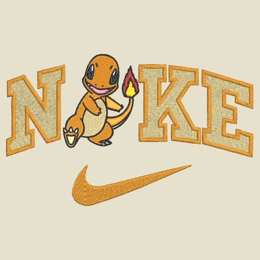 Nike Pokemon Charmander Embroidered Adult Unisex Crewneck Sweatshirt