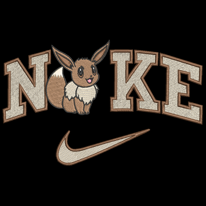 Nike Pokemon Eevee Embroidered ADULT Hoodie / Crewneck Sweatshirt Unisex