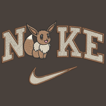 Nike Pokemon Eevee Embroidered ADULT Hoodie / Crewneck Sweatshirt Unisex
