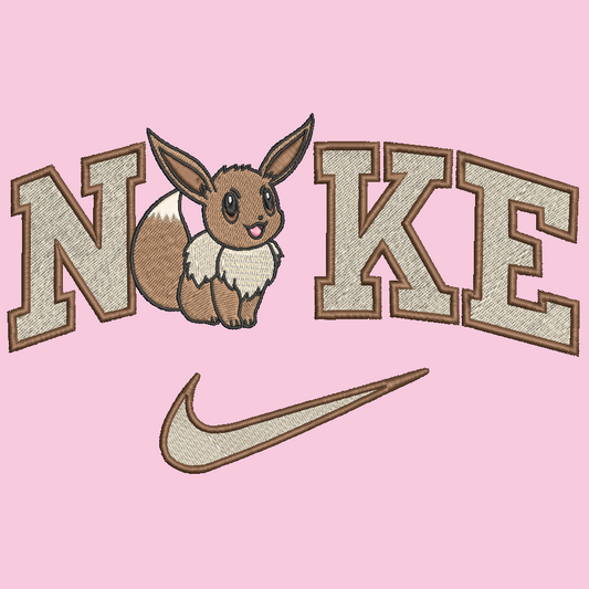 Nike Pokemon Eevee Embroidered YOUTH Hoodie / Crewneck Sweatshirt Kids Boy Girl Unisex