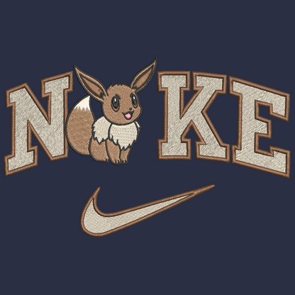 Nike Pokemon Eevee Embroidered ADULT Hoodie / Crewneck Sweatshirt Unisex