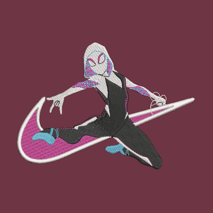 Nike Ghost Spider Woman Embroidered ADULT Hoodie / Crewneck Sweatshirt Unisex Gwen Stacy Marvel Comics