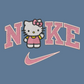 Nike Hello Kitty Embroidered Adult Unisex Crewneck Sweatshirt