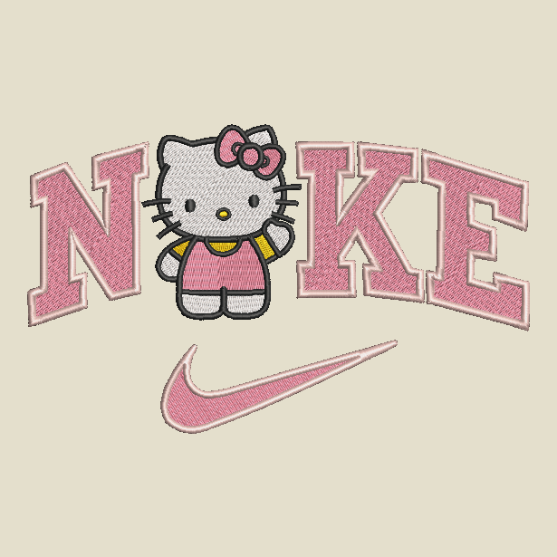 Nike Hello Kitty Embroidered Adult Unisex Crewneck Sweatshirt