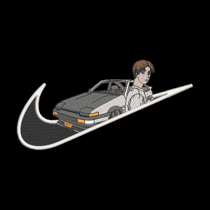 Nike Initial D Takumi Embroidered Adult Unisex Crewneck Sweatshirt AE86 Racing Anime