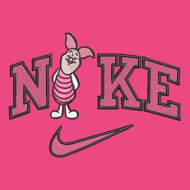 Nike Piglet Embroidered Adult Unisex Crewneck Sweatshirt Winnie Pooh